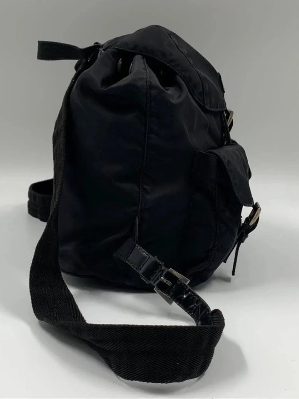 Prada shoulder backpack pockets